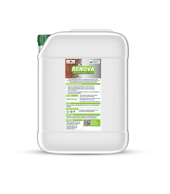 Преобразователь ржавчины ALANA Renova на основе ортофосфорной кислоты 5 л