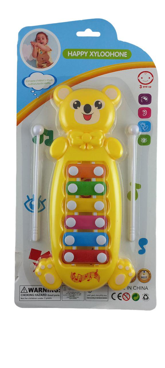 Іграшка музична A-Toys Ксилофон Ведмедик Жовтий (070650)