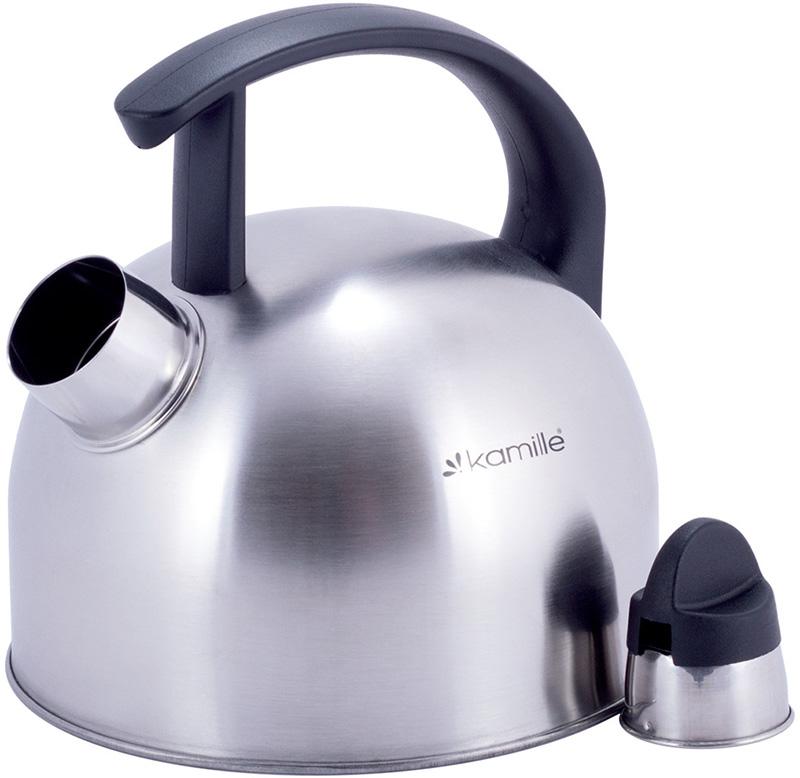 Чайник Kamille Whistling Kettle из нержавеющей стали со свистком 1,5 л (KM-1080) - фото 3