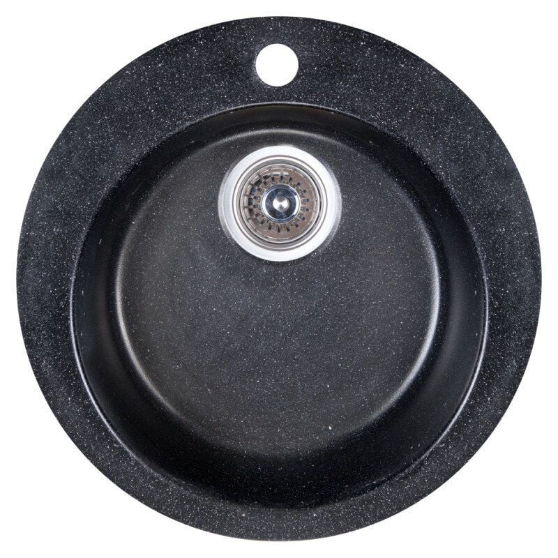Мойка для кухни Cosh D47 COSHD47K420 с сифоном 475x475 мм Черный (62145)