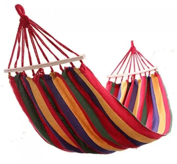 Гамак гавайский 200x80 см c перекладиной подвесной Красный (2104618619) - фото 7