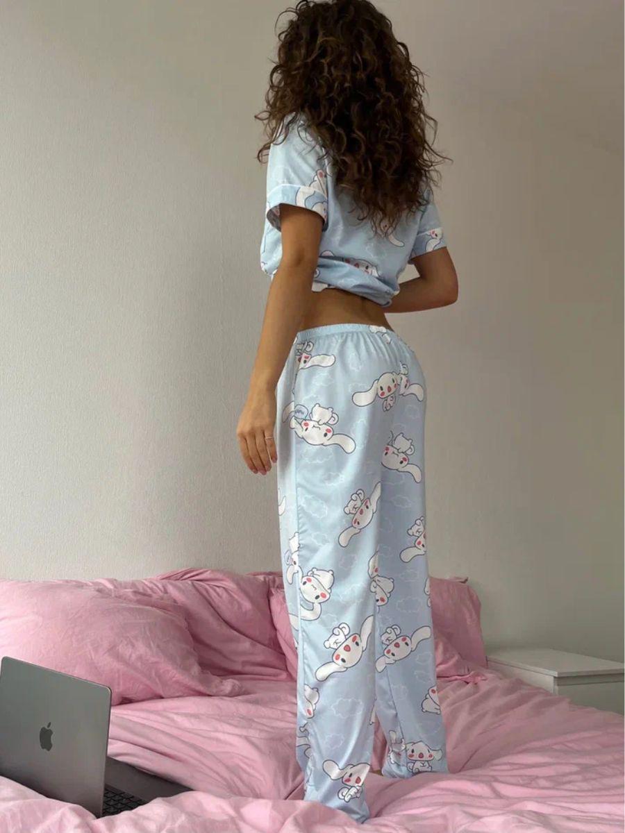 Пижама для девочки подростковая Cinnamoroll 152-160 см Голубой (10316) - фото 9