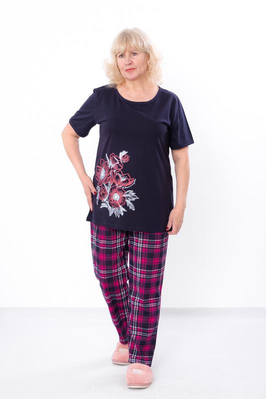 Комплект жіночий футболка і брюки Носи Своє р. 60 Малиновий (8120-002-33)