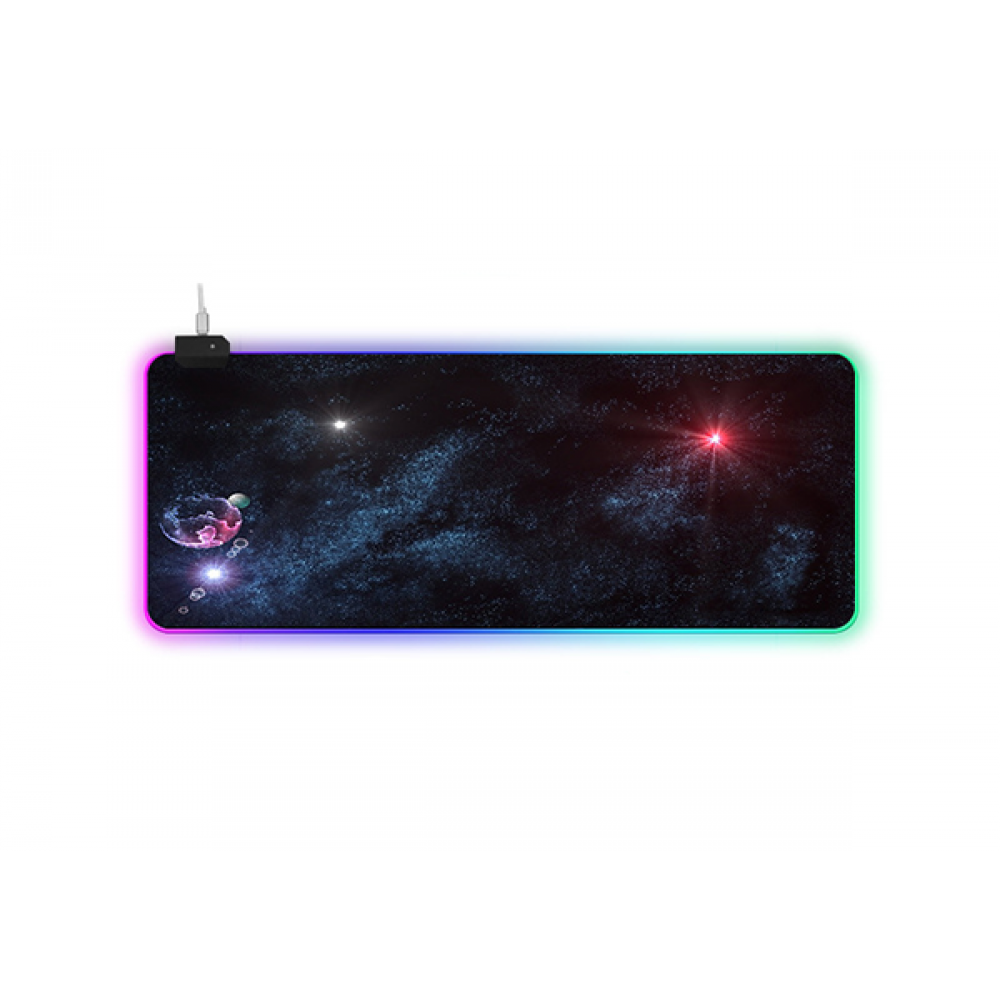Ігрова поверхня для комп'ютерної миші та клавіатури UKC G-636 RGB з підсвічуванням 80х30 см (3263) Ігрова поверхня для комп'ютерної миші та клавіатури UKC G-636 RGB з підсвічуванням 80х30 см (3263)