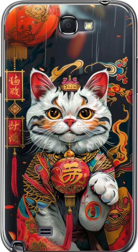 Чехол на Samsung Galaxy Note 2 N7100 China Cat v2 (6135u-17-42517)