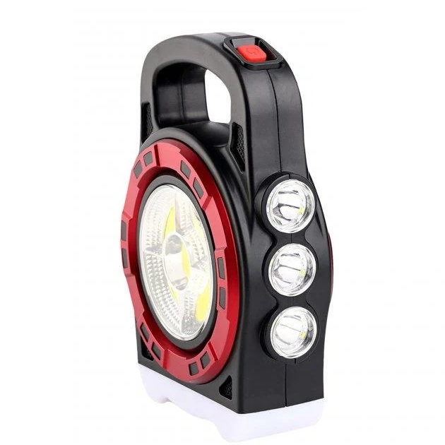 Фонарь с функциею повербанк 6678С-3LED/5COB Waterproof солнечная батарея
