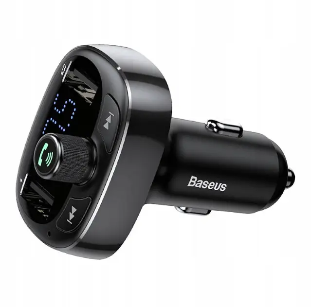 FM-трансмиттер BASEUS T Shaped S-09 Car Bluetooth MP3 Player CCMT000301 Black - фото 2