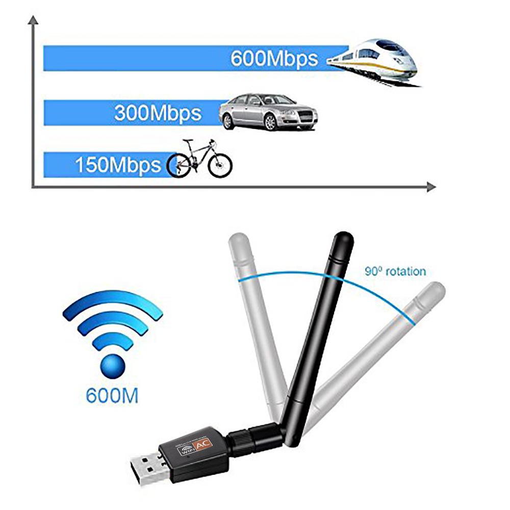 Адаптер USB WIFI 600 Мбіт/с Realtek 8811CU Chip (13411191) - фото 4