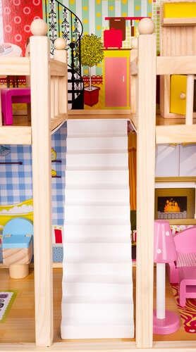 Домик вилла деревянный Kruzzel 11251 кукольный с бассейном - фото 6 Домик вилла деревянный Kruzzel 11251 кукольный с бассейном - фото 6