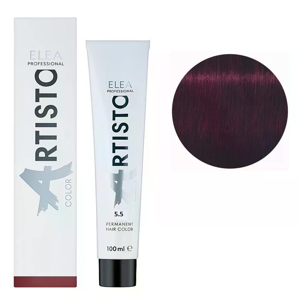 Крем-краска для волос Elea Professional Artisto Color 5.5 Светлый шатен махагон 100 мл