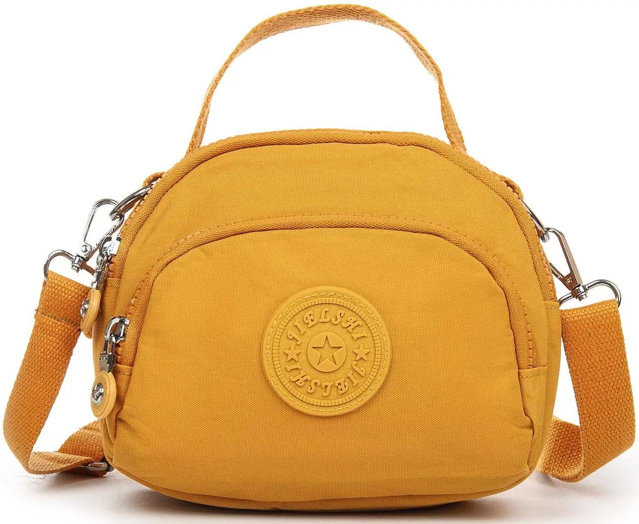 Сумка жіноча Jielshi текстильна Жовтий (LAN9919 yellow)