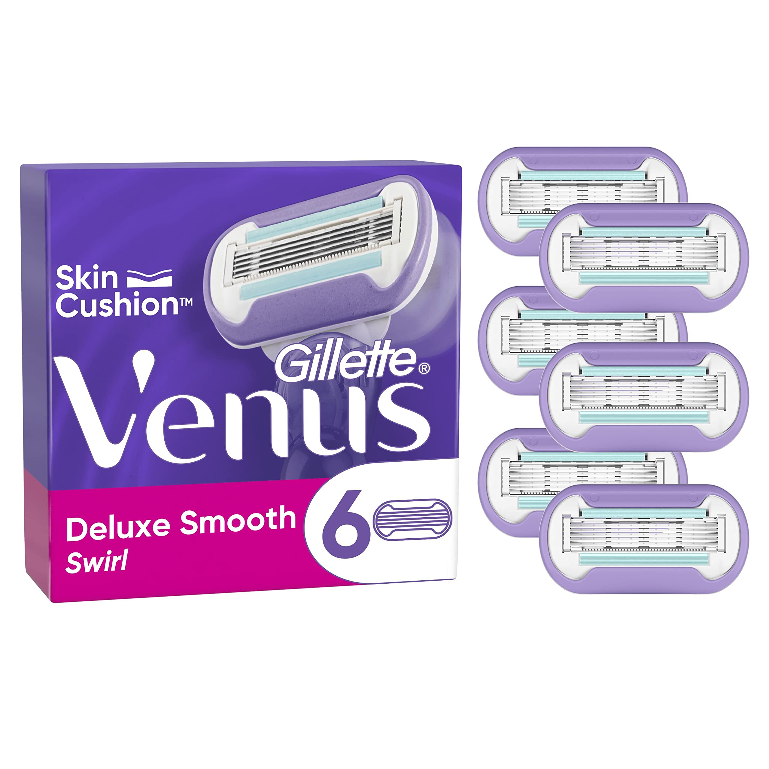 Картриджі змінні для гоління жіночі Venus Swirl Deluxe Smooth 4 шт.