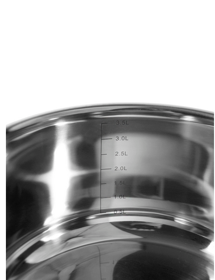 Каструля з кришкою Kamille з нержавіючої сталі для індукційної та газової плити 4 л (5414) - фото 4 Каструля з кришкою Kamille з нержавіючої сталі для індукційної та газової плити 4 л (5414) - фото 4