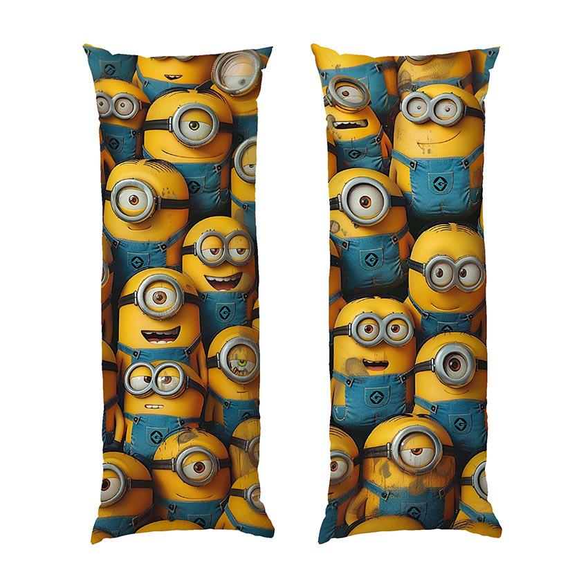 Подушка дакимакура Миньоны паттерн Minions pattern габардин 70х30 см (112545)