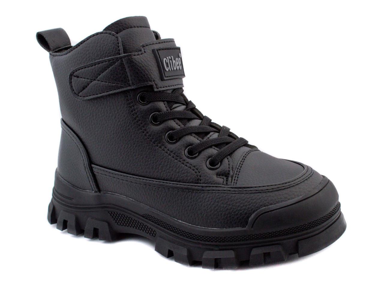 Черевики демісезонні для хлопчиків Clibee GC66-8/32 р. 32 Чорний