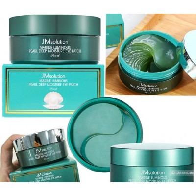 Патчи гидрогелевые с морским комплексом и жемчугом JMsolution Marine Luminous Pearl Deep Moisture Eye Patch 60 шт. - фото 2