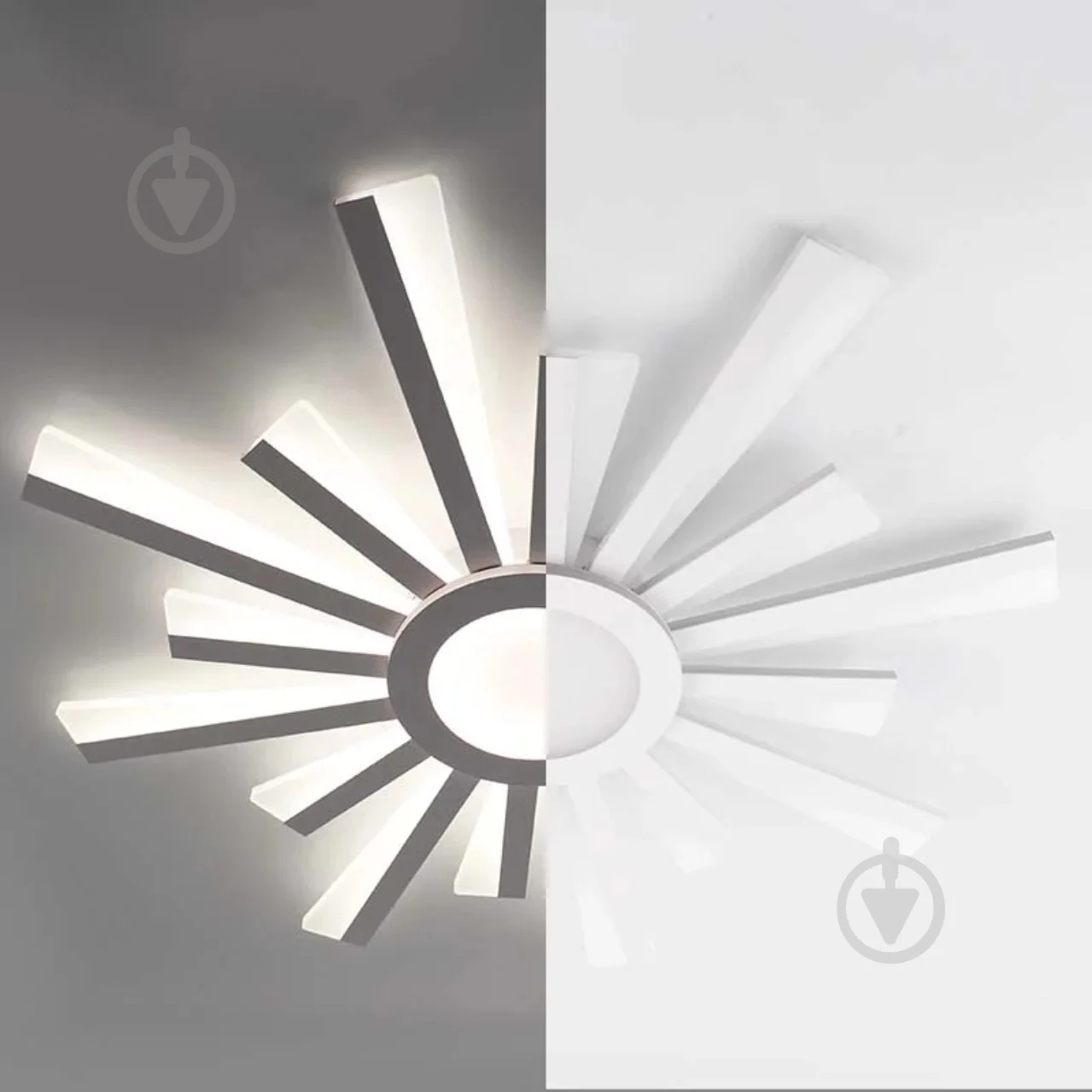 Люстра ESLLSE TERESA R 100 Вт з пультом 680x50 мм Білий (10206) - фото 4