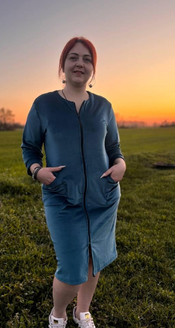 Халат женский велюровый теплый на молнии р. 62 Синий (П4К-batal-velur25-002-06)