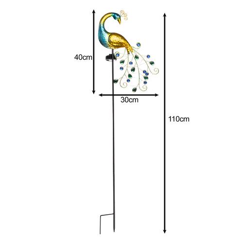 Светильник садовый Gardlov Павлин с 40 светодиодами на солнечной батарее с датчиком сумерек (25281) - фото 6 Светильник садовый Gardlov Павлин с 40 светодиодами на солнечной батарее с датчиком сумерек (25281) - фото 6