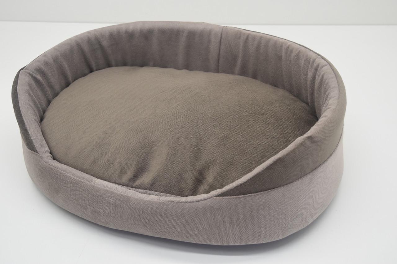 Лежак для тварин Елегант овал №3 420х560х130 мм Бежевий (35968)