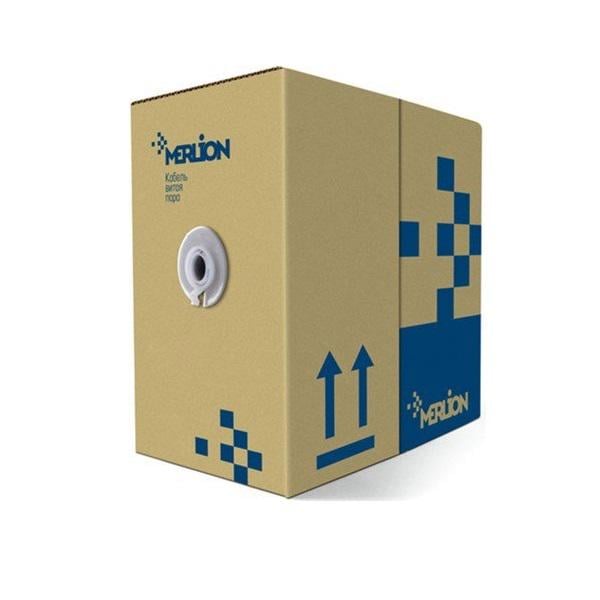 Кабель витая пара КВП UTP 4х2х0,5 4p 24 AWG Merlion CCA 305 м White (03489) - фото 2