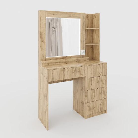 Туалетний столик New and Classic з LED підсвічуванням 1600x1000x380 мм Тахо - фото 2 Туалетний столик New and Classic з LED підсвічуванням 1600x1000x380 мм Тахо - фото 2