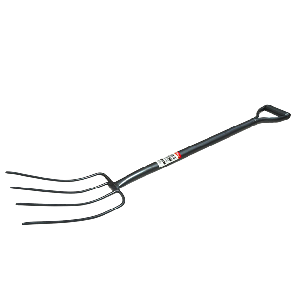 Вилы четыре зуба цельнометаллические с черенком WoffMann