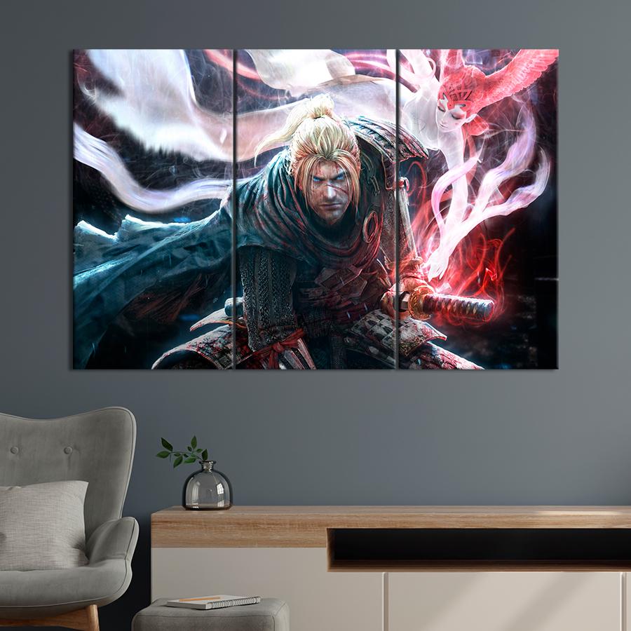 Настенний декор Компьютерная игра Nioh 128x81 см (A162-3)