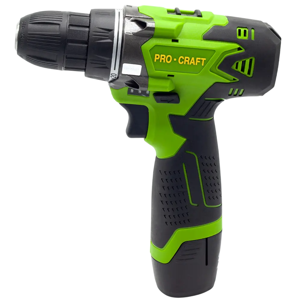 Шуруповерт аккумуляторный ProCraft PA12Li с 2 аккумуляторами Li-ion и зарядным устройством с кейсом