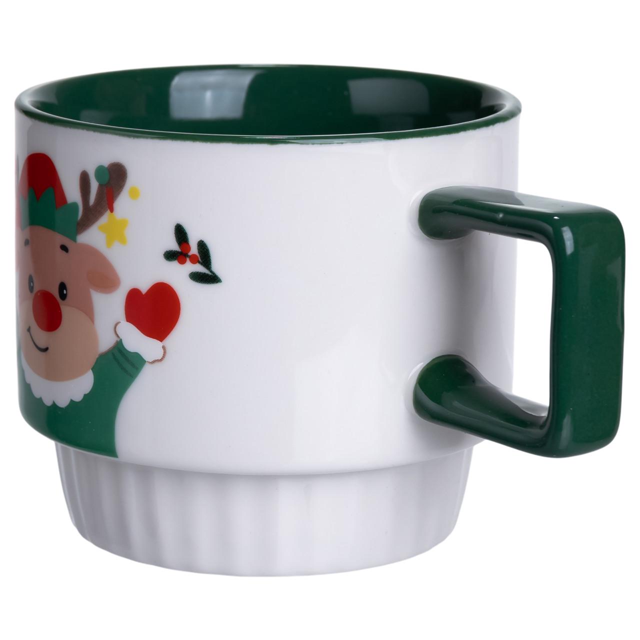 Чашка порцелянова Олень Рудольф 400 мл (FM-CS-50O) - фото 2 Чашка порцелянова Олень Рудольф 400 мл (FM-CS-50O) - фото 2