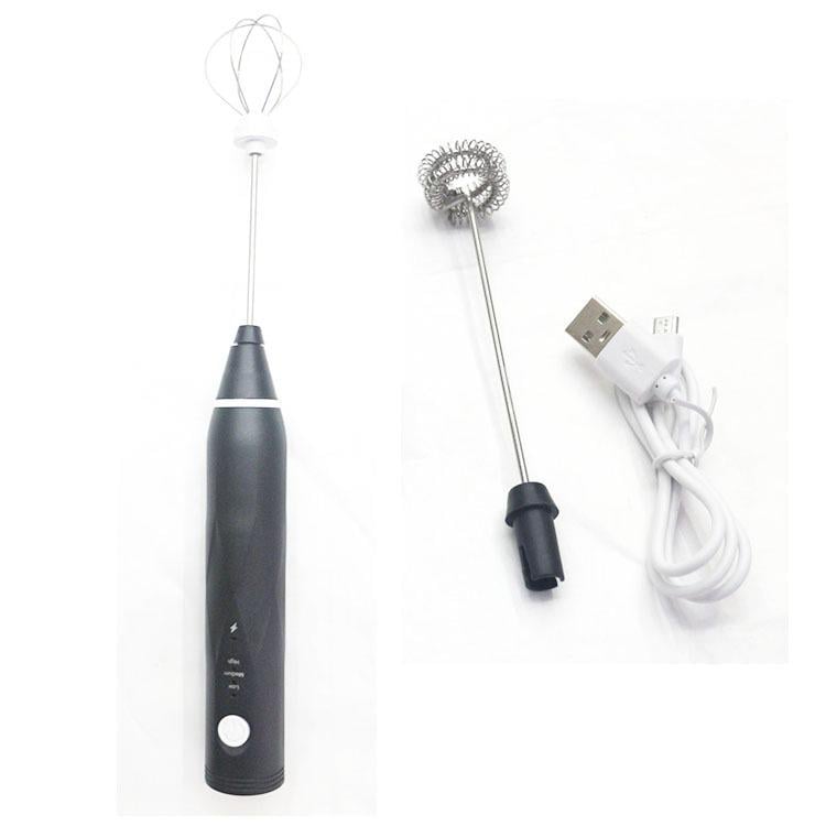 Капучинатор 3в1 Electric Milk Frother AN-69 3 насадки USB - фото 1