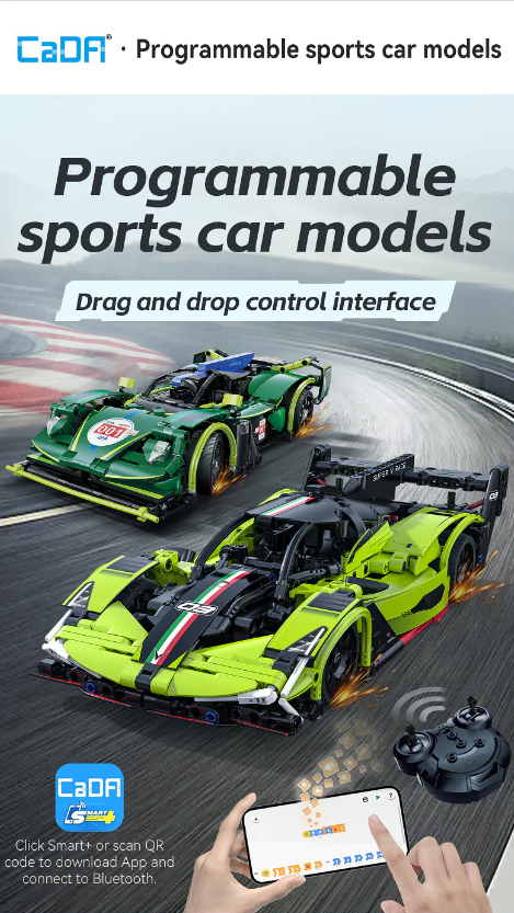 Конструктор детский CaDa Emerald Deity Машина на радиоуправлении для мальчика 388 дет. (22774741) - фото 6 Конструктор детский CaDa Emerald Deity Машина на радиоуправлении для мальчика 388 дет. (22774741) - фото 6