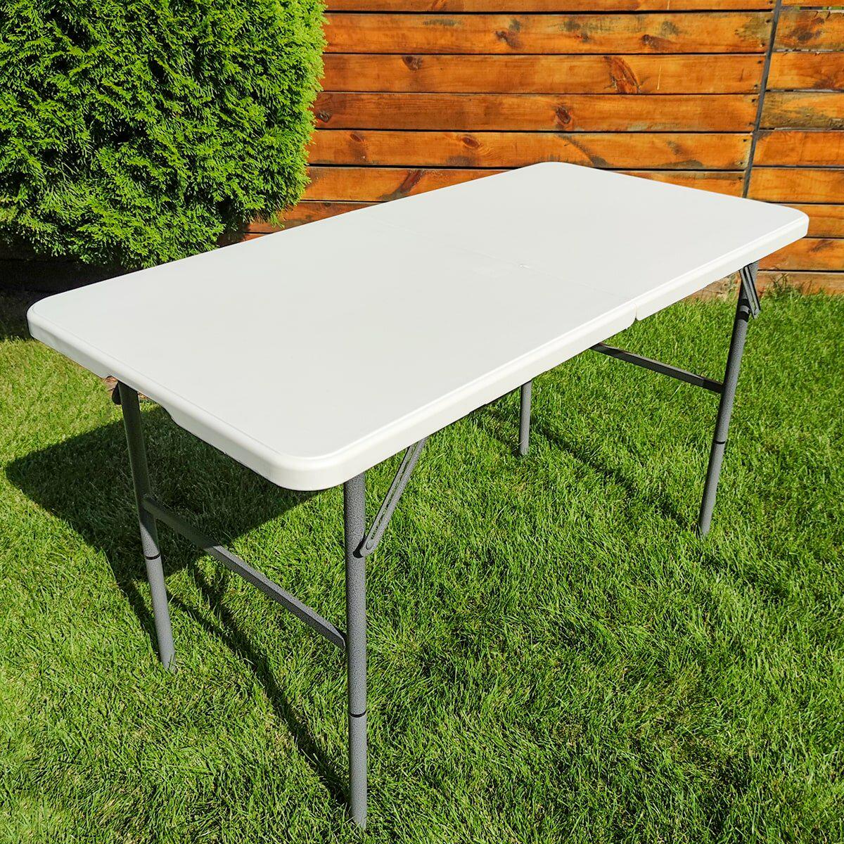 Стол складной 2 уровня регулировки высоты 122х61х74 см (SW-00001606)