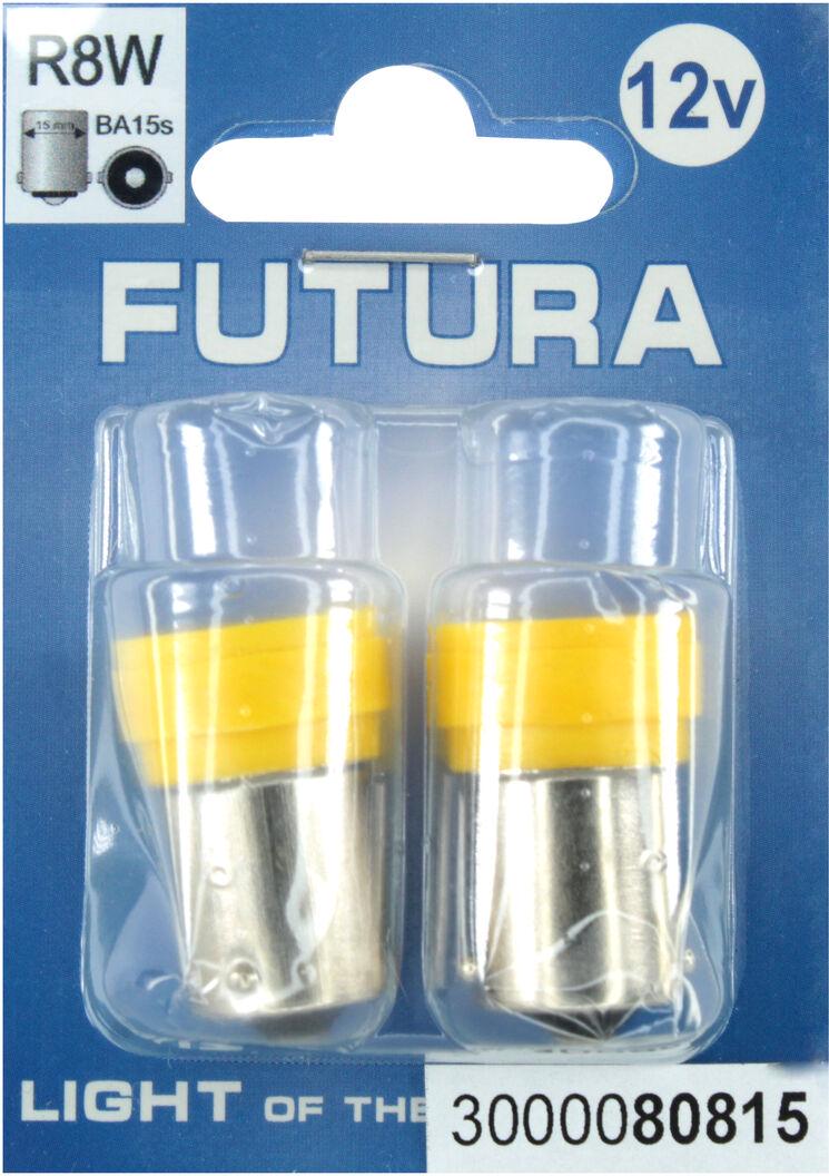 Лампочка FUTURA Груша LED SMD 12V 6 диодов R8W BA15s 2 шт. Желтый (80815) Лампочка FUTURA Груша LED SMD 12V 6 диодов R8W BA15s 2 шт. Желтый (80815)