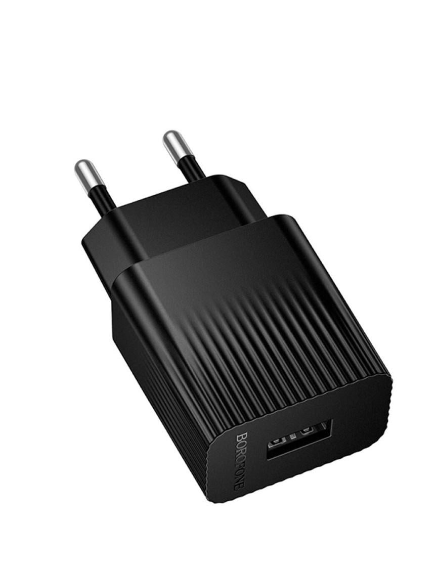Зарядное устройство Borofone BAS71A USB 5V 2,1 A 10,5 Вт Черный (2513) Зарядное устройство Borofone BAS71A USB 5V 2,1 A 10,5 Вт Черный (2513)