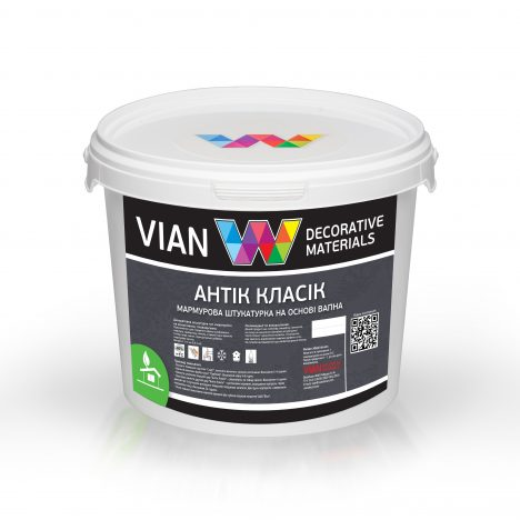 Декоративна штукатурка Vian Антик класик з мармуровою крихтою 1 кг