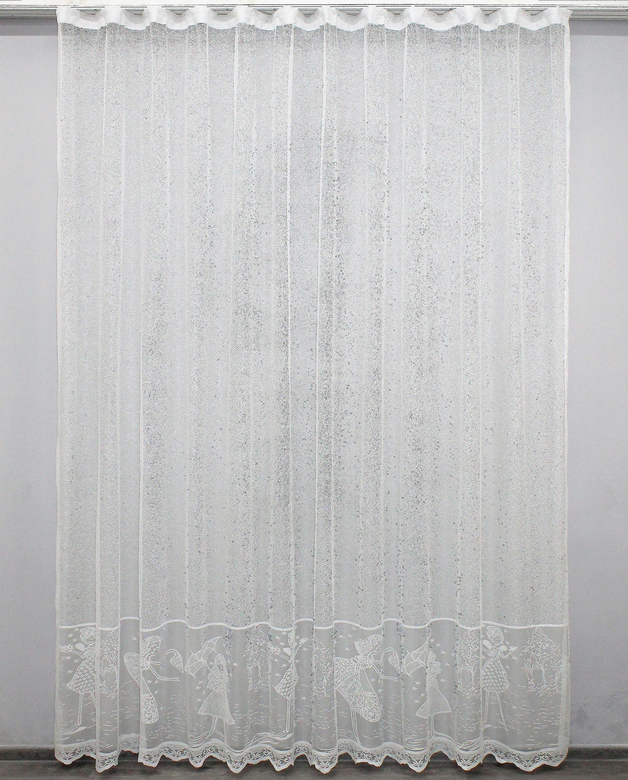 Тюль VR-Textil 1274т Розалия жаккард 300х270 см Белый (40-022)