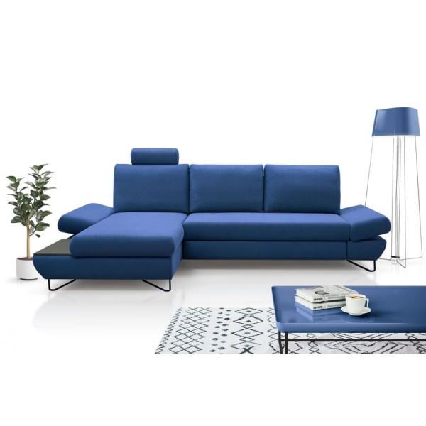 Диван угловой Perfect Home Loft из натурального дерева/ДСП/ткани Mono 241 Синий (49701) - фото 5 Диван угловой Perfect Home Loft из натурального дерева/ДСП/ткани Mono 241 Синий (49701) - фото 5