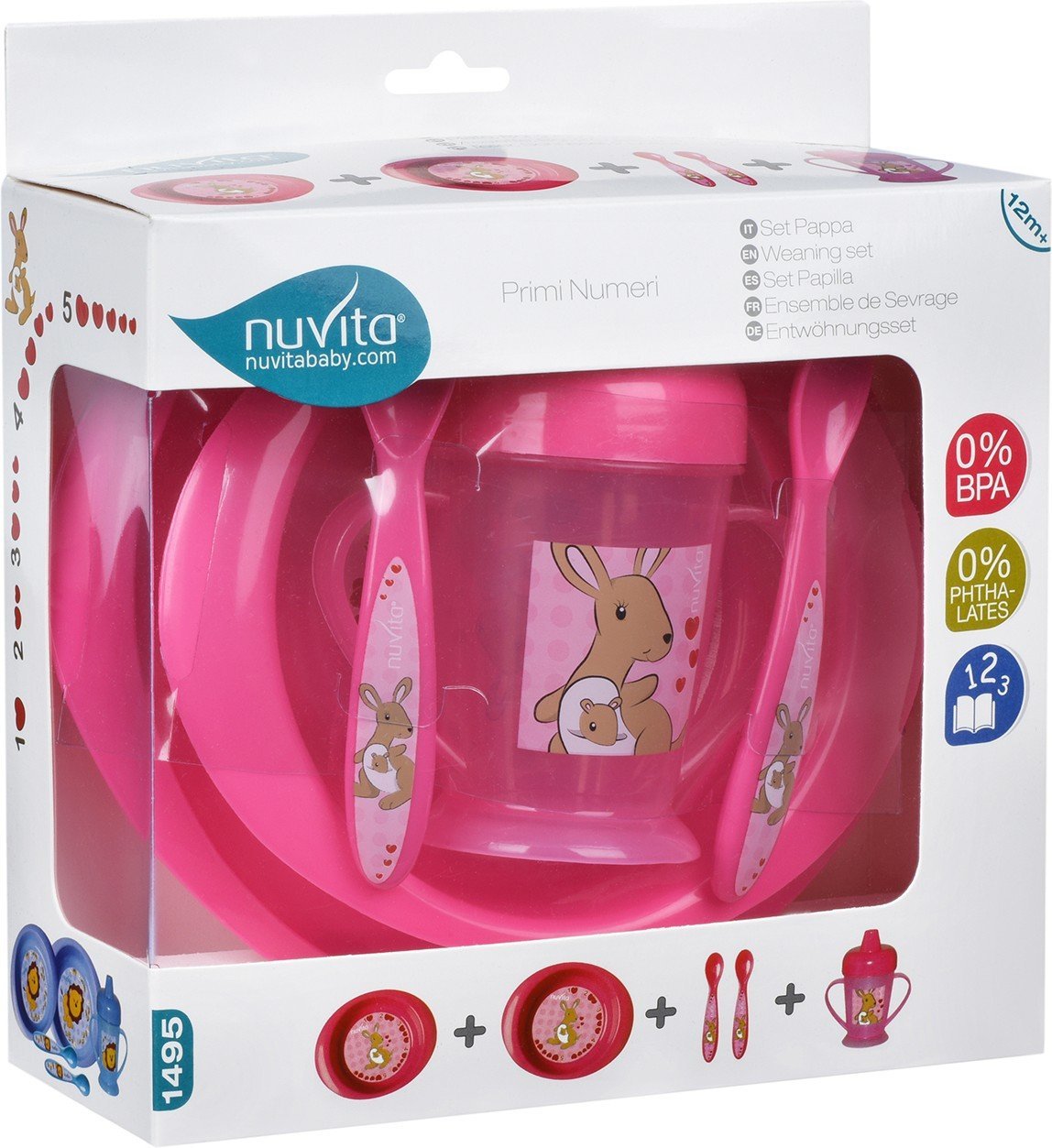 Сервиз Nuvita 5 пр Pink (NV1495)