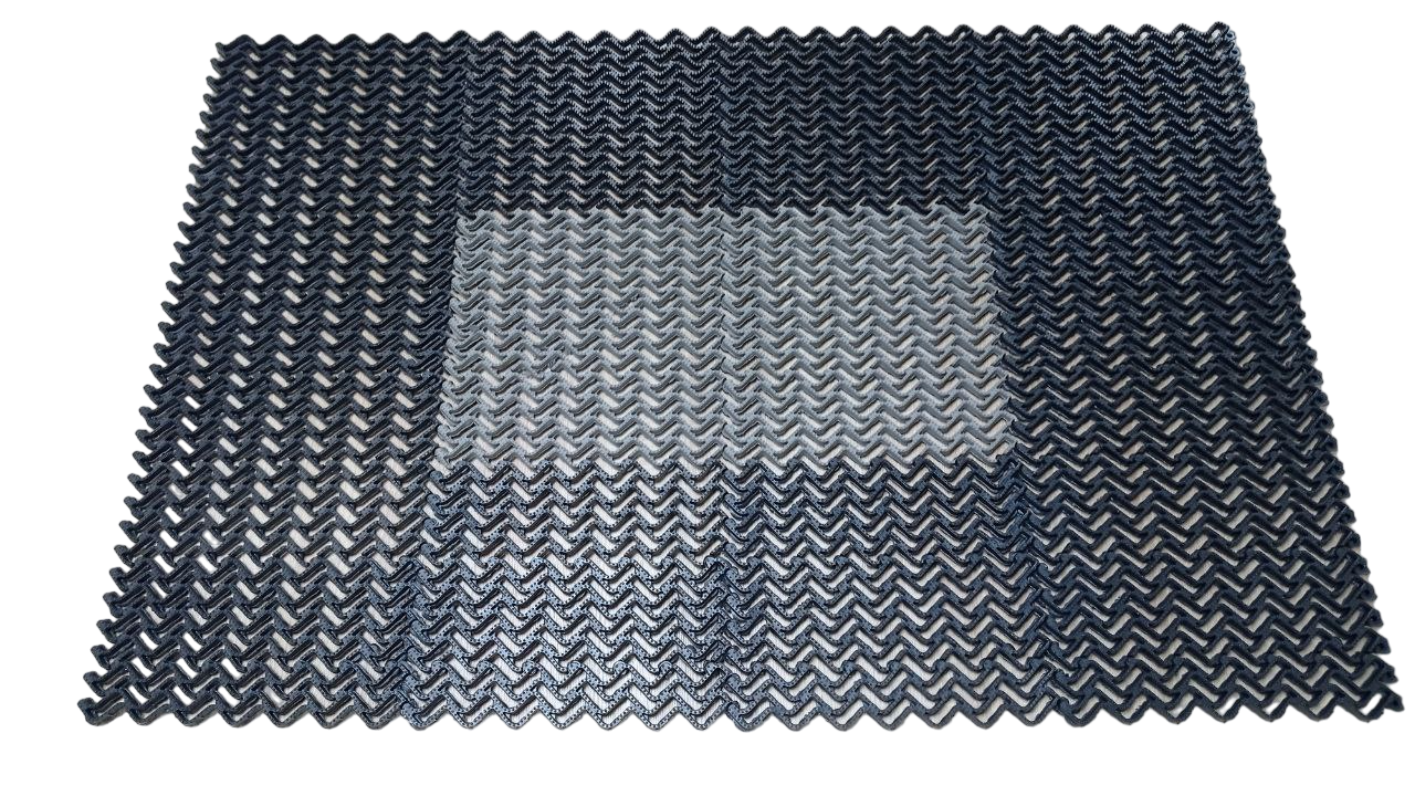 ᐉ Грязезащитный ковер Тетра 120х80 см Черный/Серый • Купить в Киеве ...