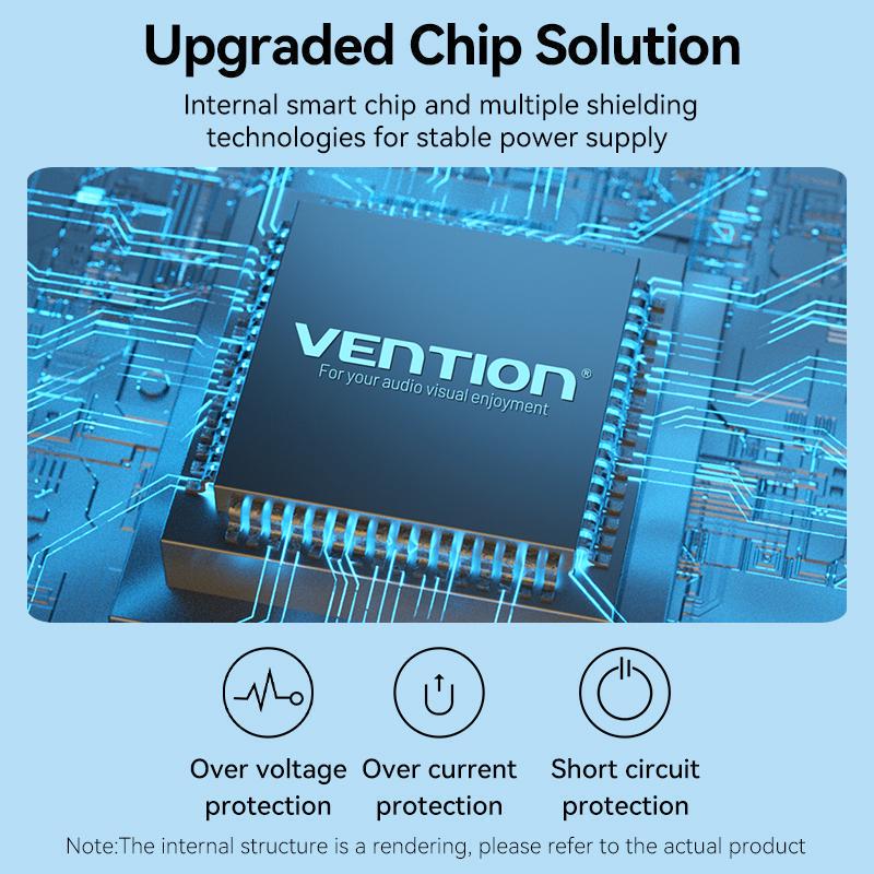 Блок питания Vention DC 3,5 мм х 1.35 мм 5W 5В/1А AC-DC Черный (TPQ-236A050100VW01) - фото 5