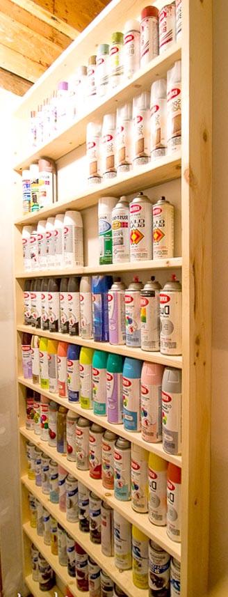 Органайзер для аэрозольных красок из дерева Нарпанго Бланже (АРК-001901)