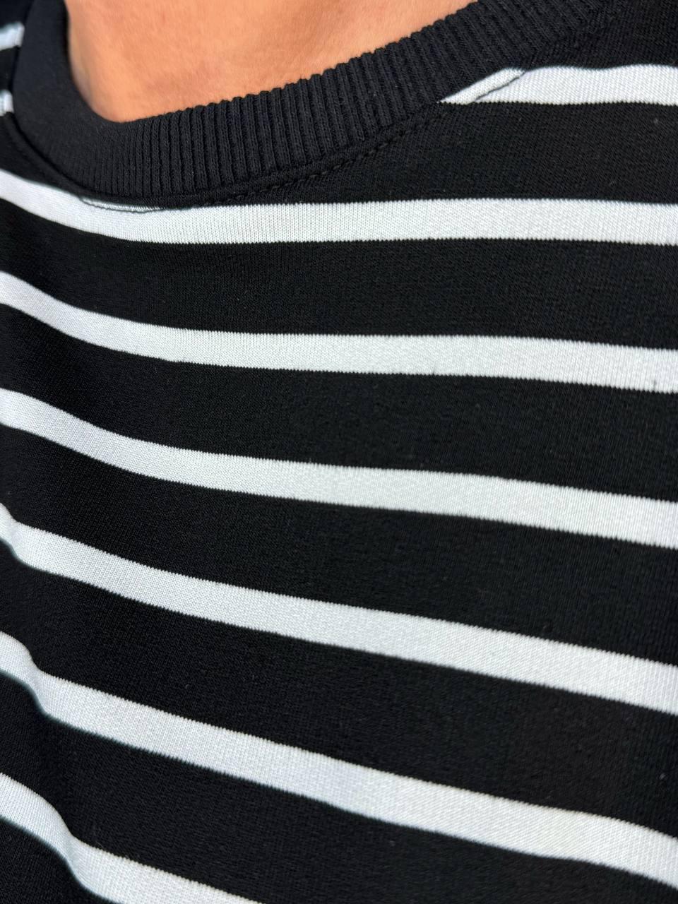 Лонгслів жіночий KEYYMOD 34094 реглан в смужку з підплічниками вільний крій оверсайз M Чорний (1505) - фото 5 Лонгслів жіночий KEYYMOD 34094 реглан в смужку з підплічниками вільний крій оверсайз M Чорний (1505) - фото 5