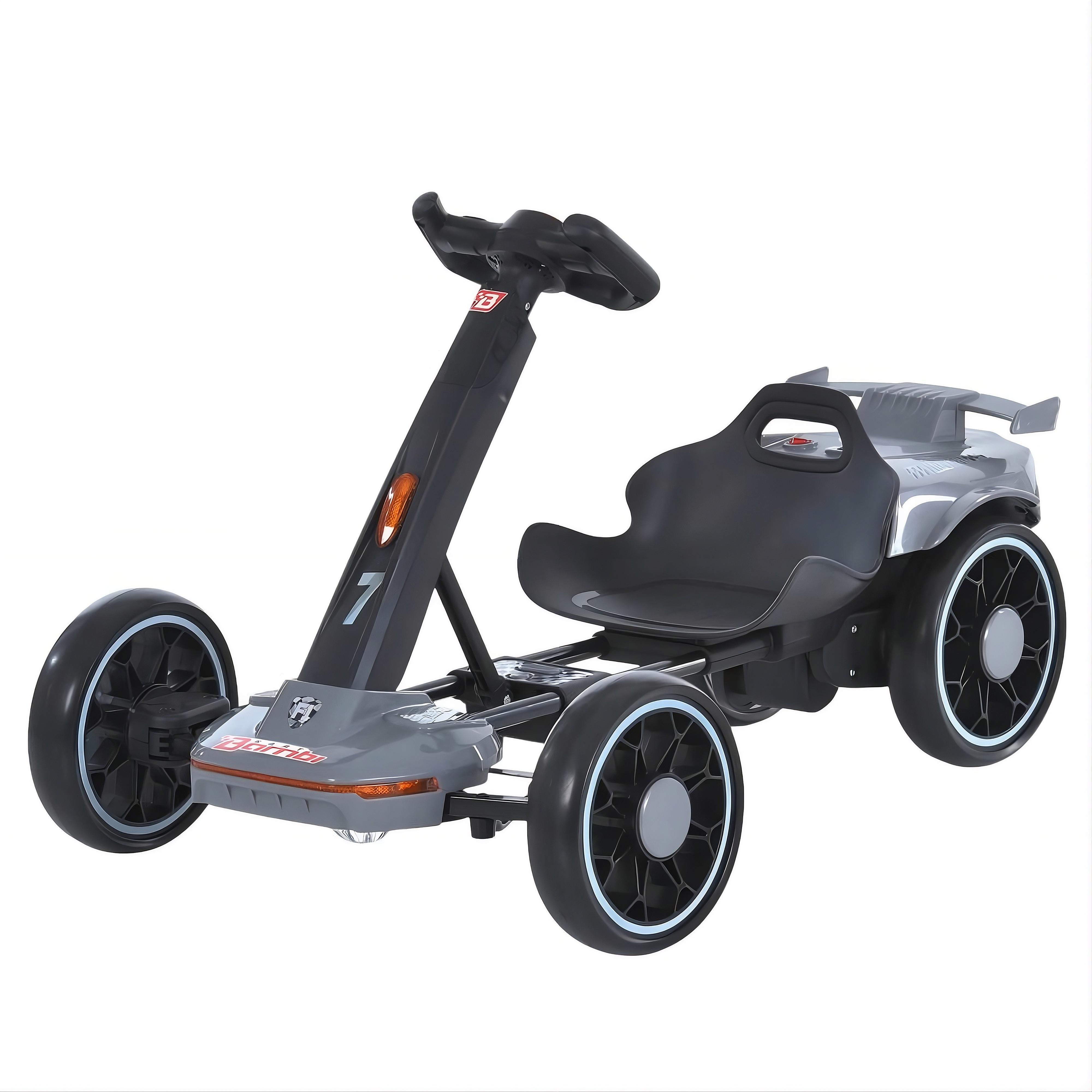 Электрокарт детский Bambi Kart M 6145 A EBR-11 2 мотора 35W пульт 2,4G Bluetooth EVA колеса/музыка и свет Серый (33153270)