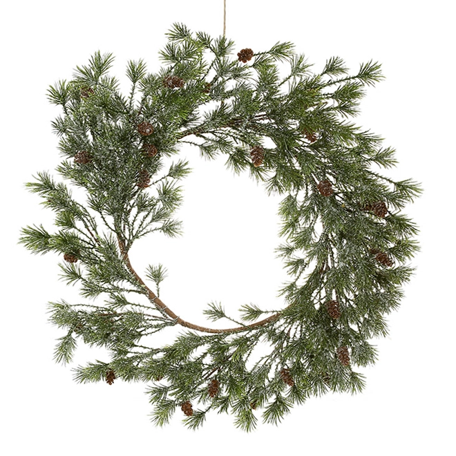 Венок кедровый с шишками 55 см (SK00001)
