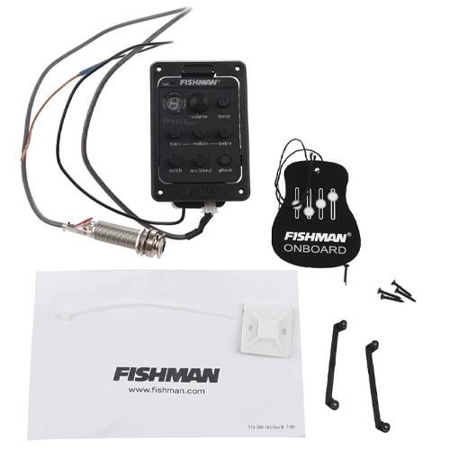 Звукознімач п'єзо для гітари Fishman Presys Blend 301 тюнер/еквалайзер Black (510026) - фото 4