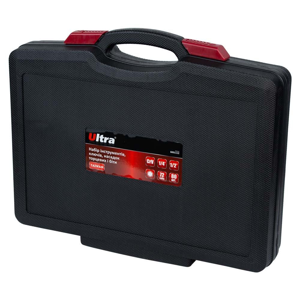 Набір інструментів Ultra CrV 1/4" 1/2" 80 шт. (6001112) - фото 5