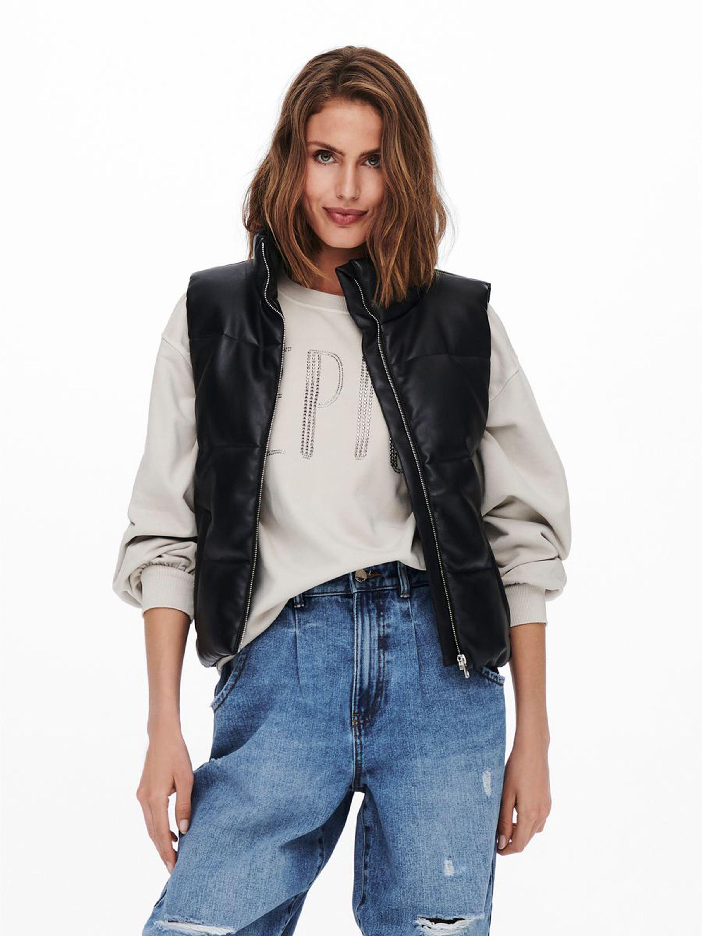 Жилет женский Only 15238350 XL Черный