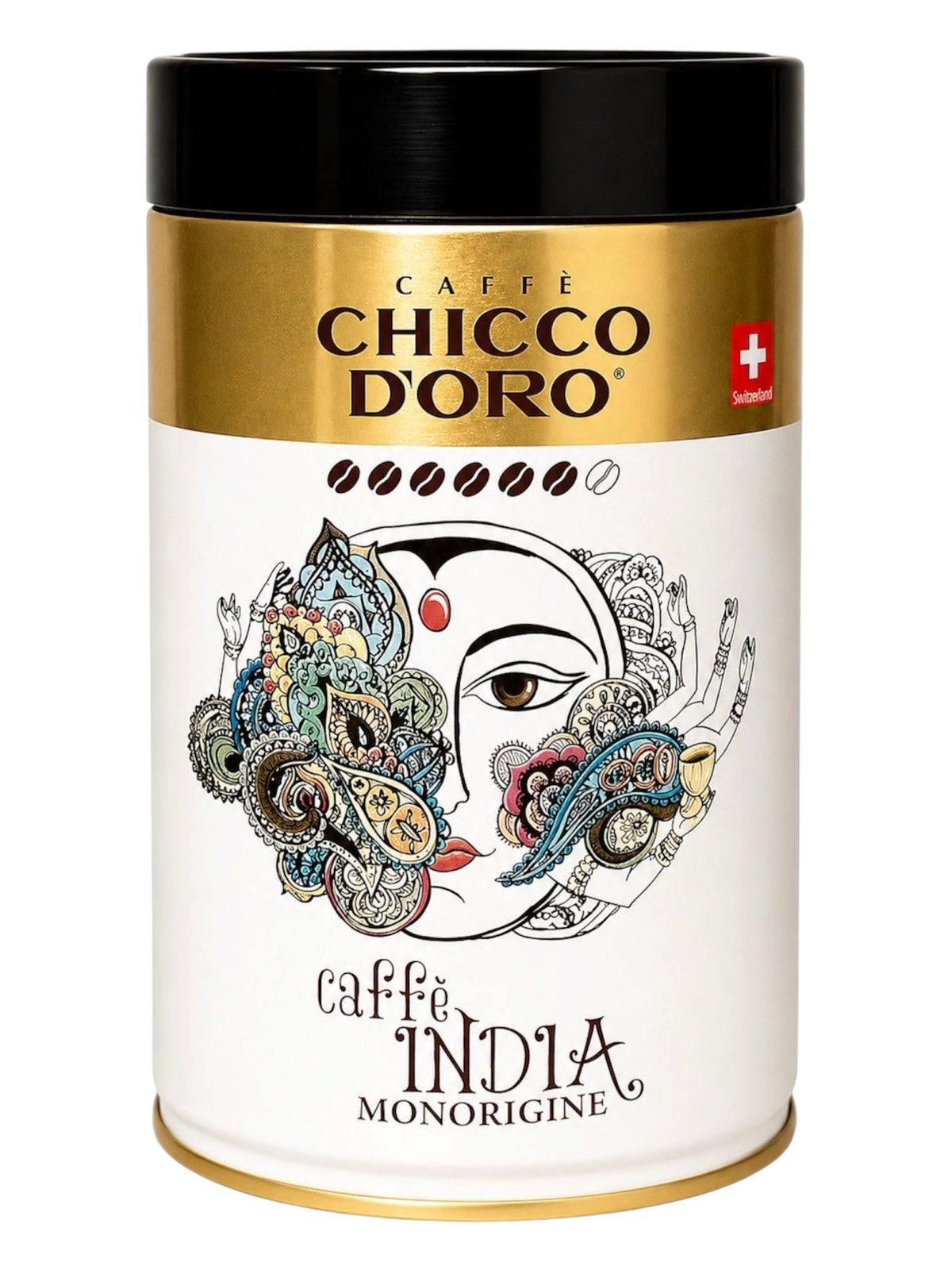 Кава Chicco D'oro India зерно в металевій банці (60385) Кава Chicco D'oro India зерно в металевій банці (60385)