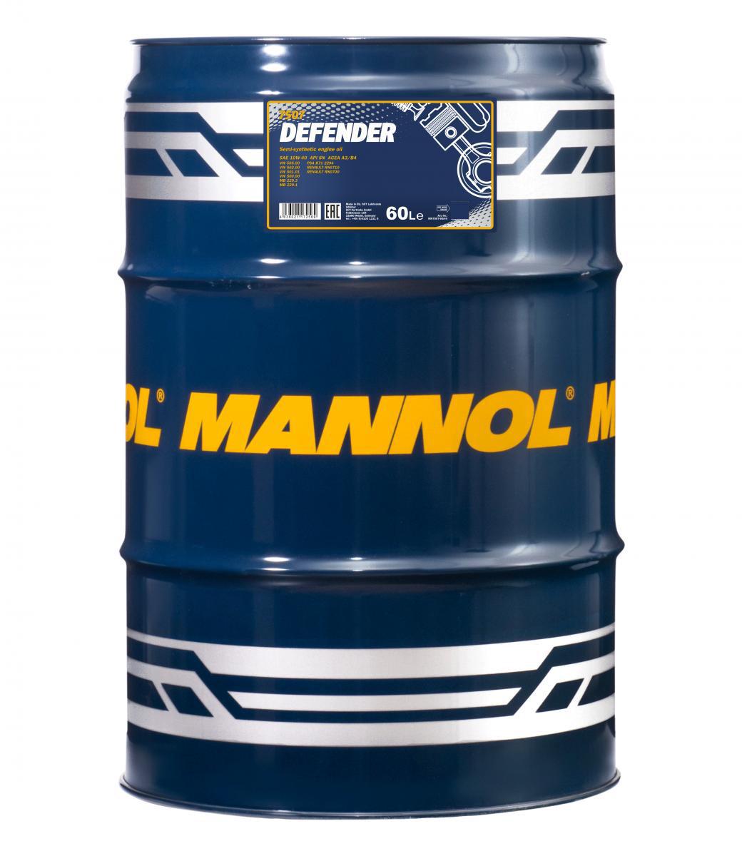 Моторне масло Mannol 7507 DEFENDER 10W-40 60 л (MN7507-60)